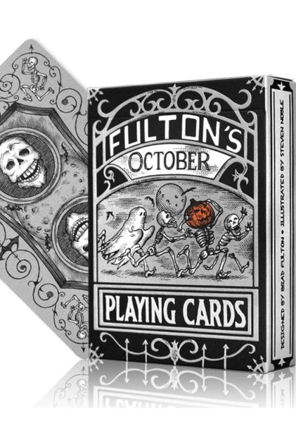 Fulton’S October Tombstone Grey Playing Card