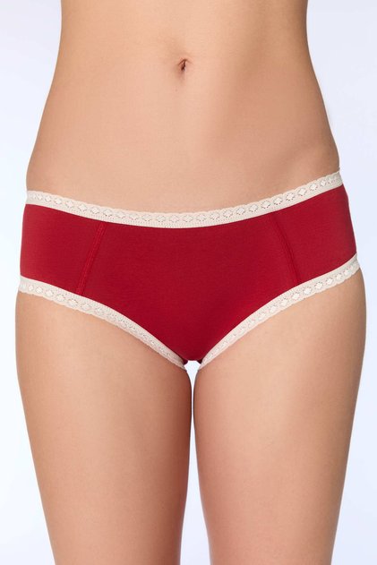 Gots Certified Organic Lace Hipster Panties
