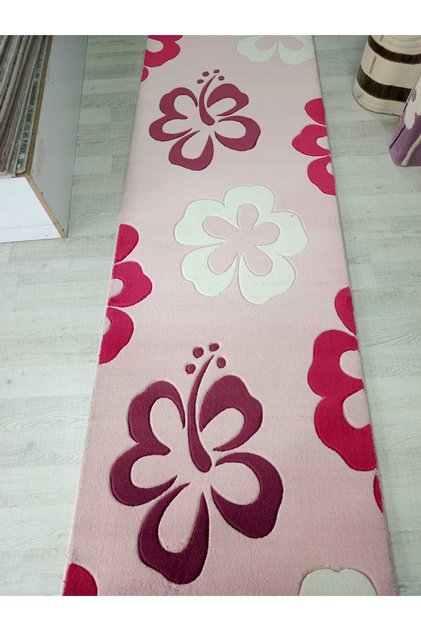 ATLAS HALI SAVARONA 4002 PEMBE 80 X 300 ÖLÇÜLERİNDE YOLLUK HALI
