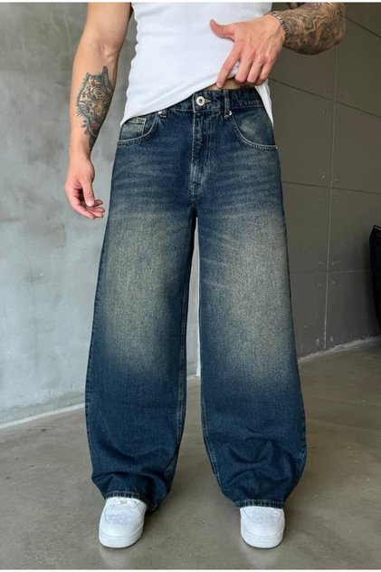 Cez Extra Baggy Acid Wash Premium Pantolon