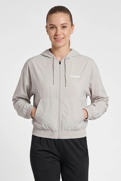 Samba Fermuarlı Hoodie Gri Kadın Sweatshirt 922498-9719