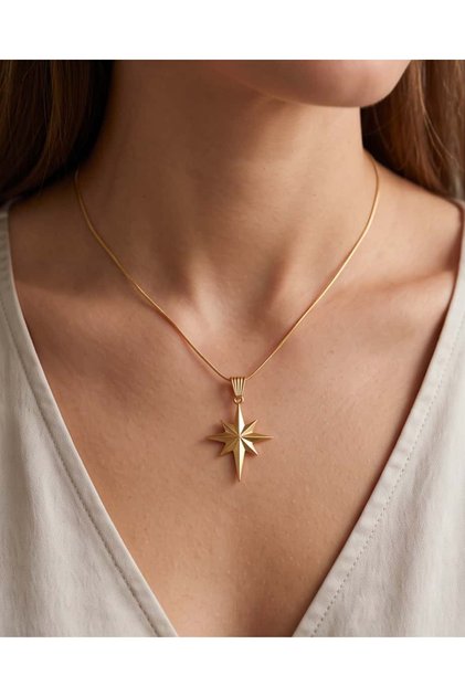 Astraelis North Star Steel Necklace (Polar Star)