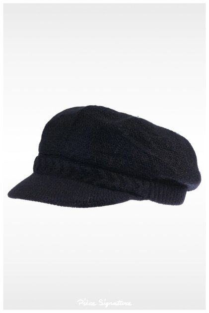 Fur Lined Thickened Double Wool Layer Angora Knitted Hat