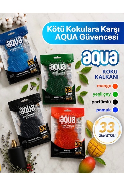 Çok Amaçlı Koku Kalkanı 33 gün Etkili Karma 4 Adet