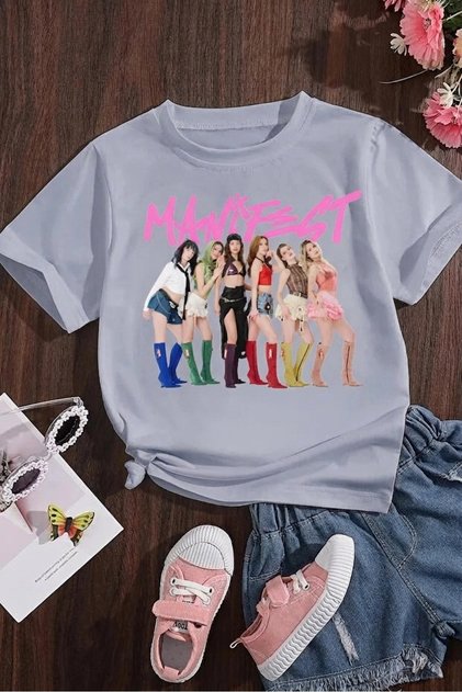 Manifest Girl's Molded Kids Cotton T-Shirt