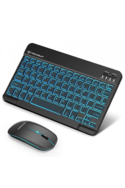 Kit Tastatura Mouse Wireless AirCombo WKM1, BT / Wi-Fi, Negru