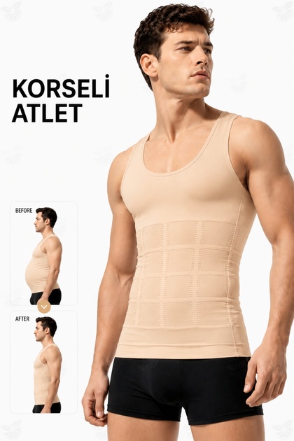 Men's Corset Shapewear Tank Top - Abdomen and Chest Enhancer, Firming Fit with Upright Posture Support