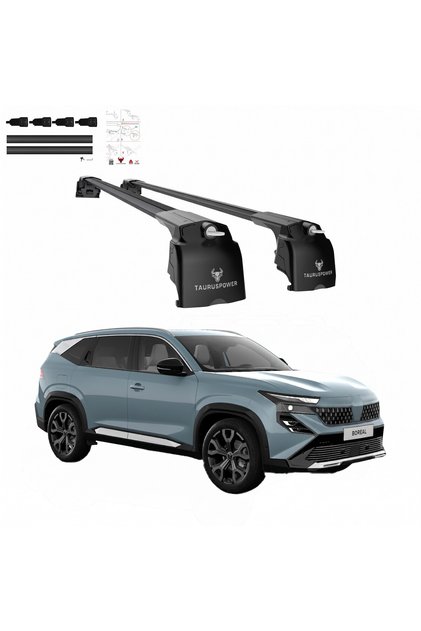Renault Boreal 2026 ve sonrası Uyumlu Ara Atkı Tavan Barı Siyah (2 Adet) – Port Bagaj ve Bisiklet Taşıyıcı İçin Uygundur
