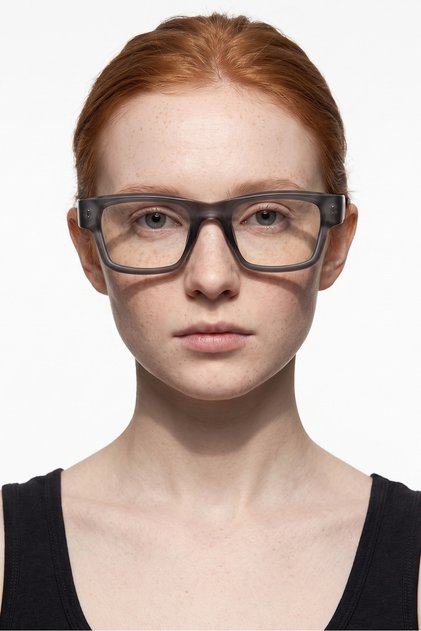 Enigmatic Matt Grey Black Photochromic Sunglasses