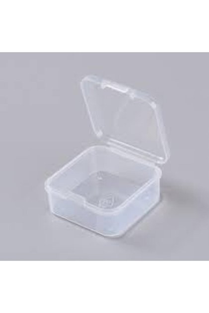 Cutie din plastic transparenta pentru depozitarea bijuteriilor si a obiectelor mici 4.5/2 cm