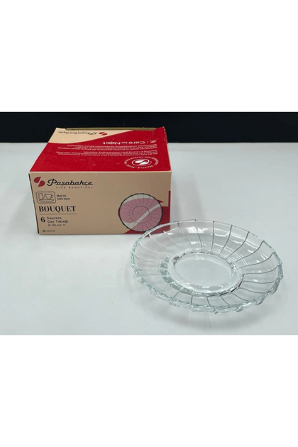 Baquet Glass Tea Plate Set of 6 13 cm