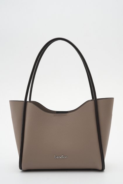 Benetton Women's Shoulder Bag Mink-Brown Bnt1944