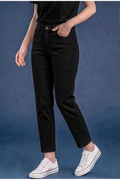 KADIN YÜKSEK BEL ZARİF MOM KALIP JEAN PANTOLON