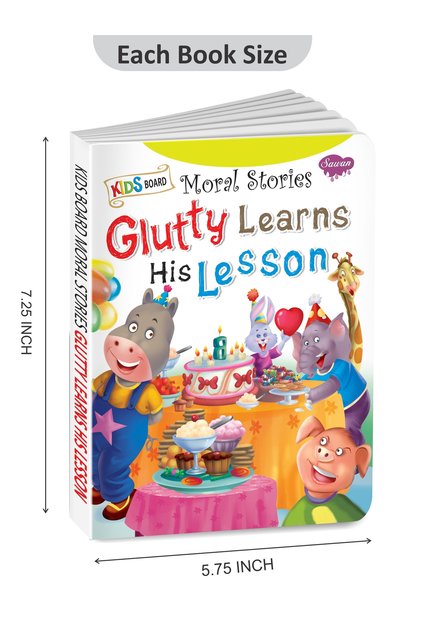 Kids Board Moral Stories Glutty Learns H
