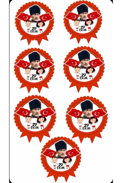 29 October Sticker Set 22X30 cm 7 Pieces