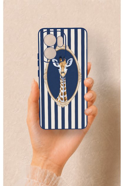 Oppo Reno 13F Compatible Giraffe Patterned Silicone Case