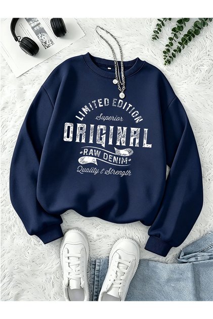 Unisex Original Printed Crew Neck Sweatshirt