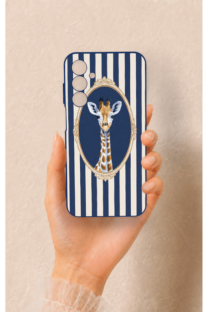 Samsung A25 Compatible Giraffe Patterned Silicone Case
