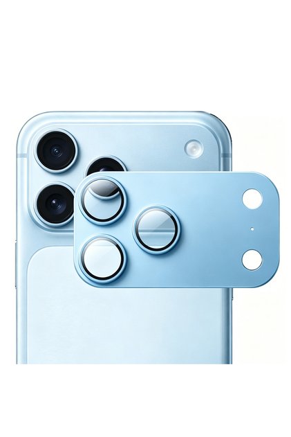 iPhone 18 Pro Max Sapphire Aluminum Sapphire Camera Lens Protector Fully Covers the Island Section Full Protection Blue