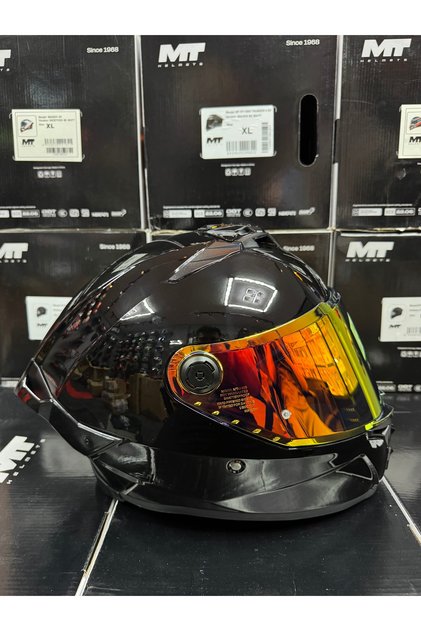 Helmets thunder 4R Pure siyah (+1 şeffaf vizörlü) gönderilecektir