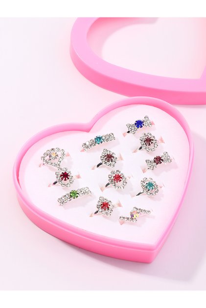 Pack of 12 - Rhinestone Embellished Ring