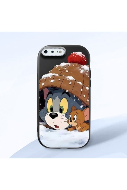 iPhone 7 Plus/8 Plus Compatible Shock Absorbing Black Silicone Case with Camera Protection Jerry