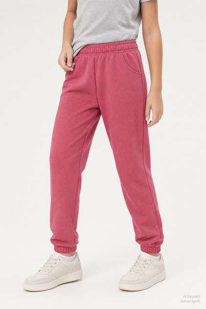 Elastic waistband comfort fit pocketed unisex sweatpants for boys and girls