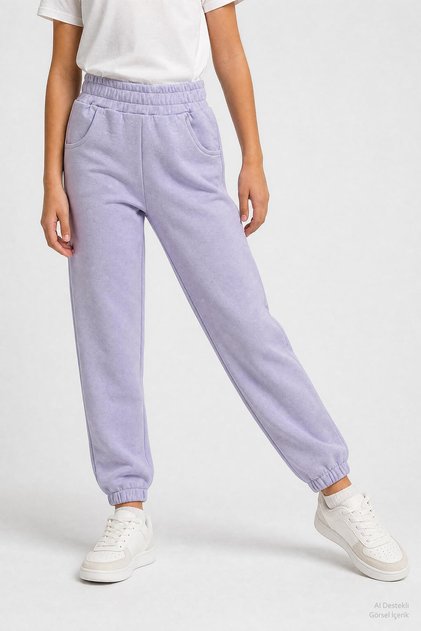 Elastic waistband comfort fit pocketed unisex sweatpants for boys and girls
