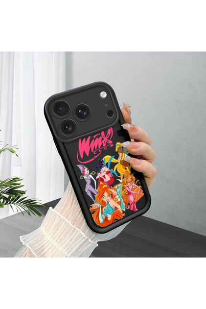iPhone 17 Pro Max Compatible Black Silicone Case with Shockproof Camera Protection