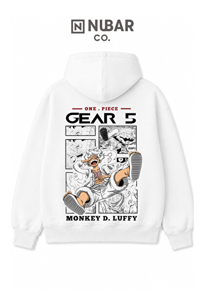 One Piece Anime Karakter Baskılı Yüksek Kalite Pamuklu Sweatshirt