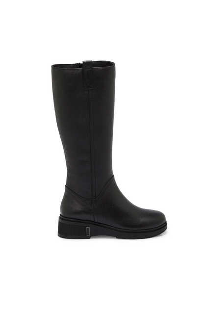 Siyah Hakiki Deri Kadın Çizme - K25K1CM68211-A23