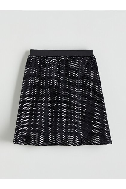 Quality Pieces from Çelebi Store: Sparkling Girls' Skirt with Belted Cord