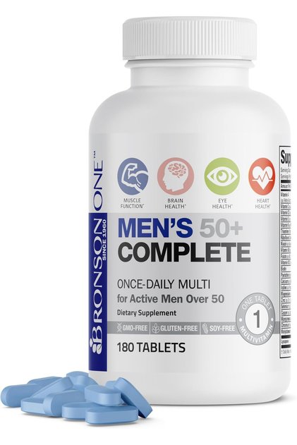 ONE Daily Mens 50+ Complete Multivitamin Multimineral 22 in 1 - 180 Tablets