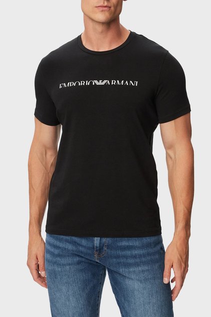 Logo Cotton Regular Fit Crew Neck t Shirt Men's t Shirt Em000377 Af25030 Uc001