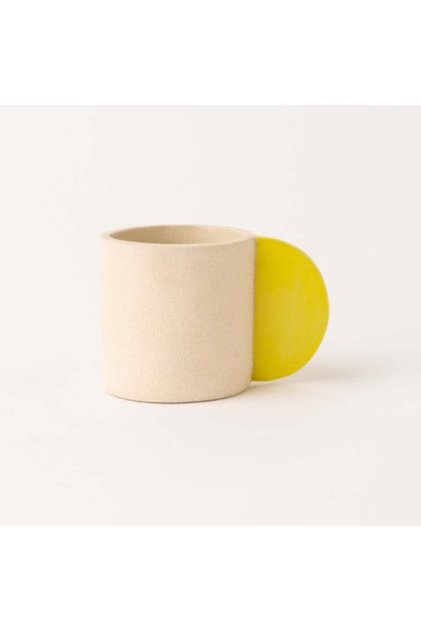 Yellow Handmade Stoneware Mug
