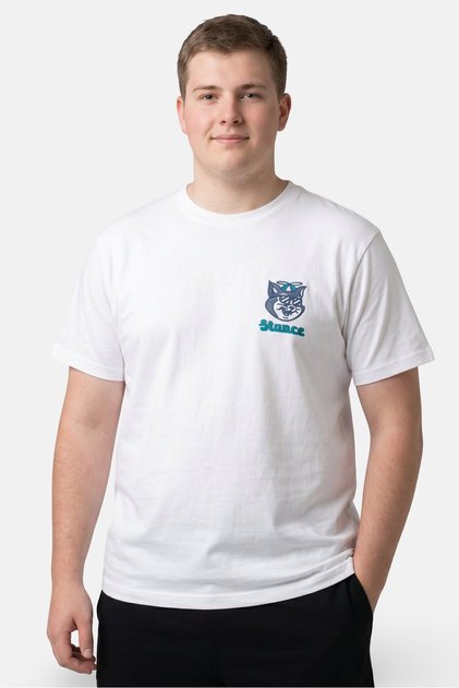 Men Crew Neck Short Sleeve Graphic Print T-Shirt, White