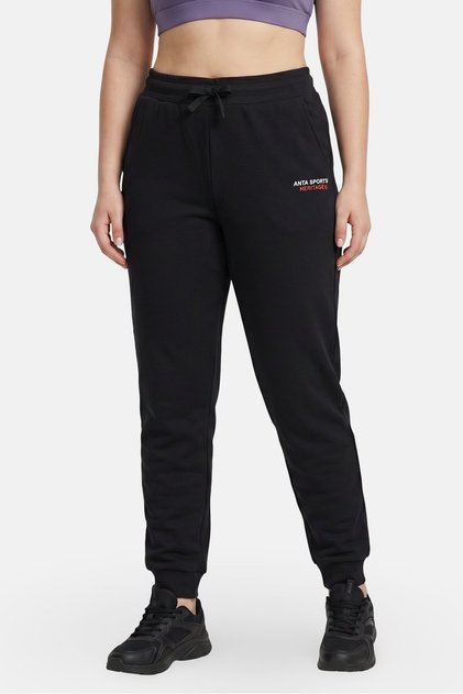 Women Regular Fit Outdoor Track Pants, Black