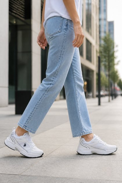 KZ-6248 Beyaz Kadın Günlük Sneaker Comfort Casual Anatomik Spor Ayakkabı