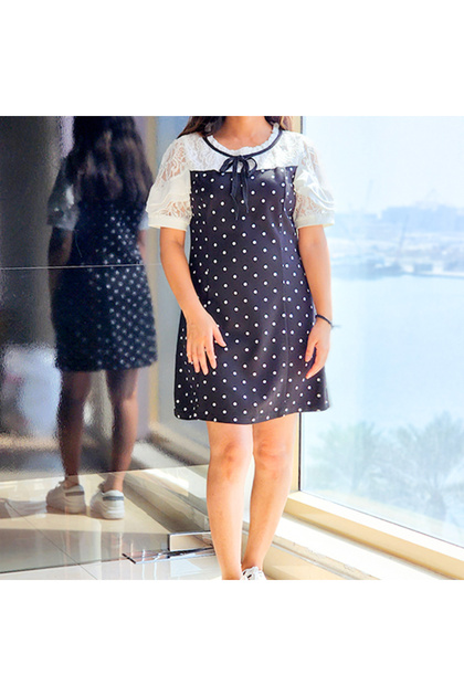 Women's Black Polka dot Dress