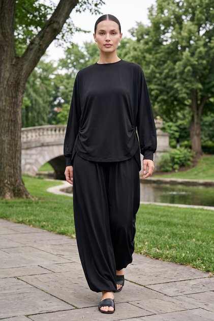Women's Crew Neck Casual Loose Fit Set