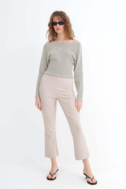 Elastic Waist Trousers Pn1446