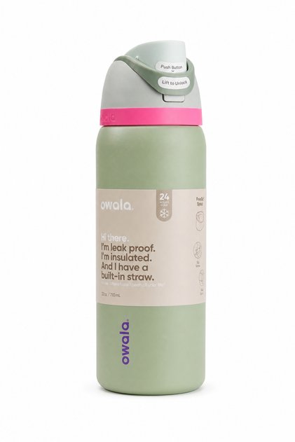 Insulated Stainless Steel Water Bottle with Straw, 32oz (0.94L) BPA-Free Sports & Travel Bottle