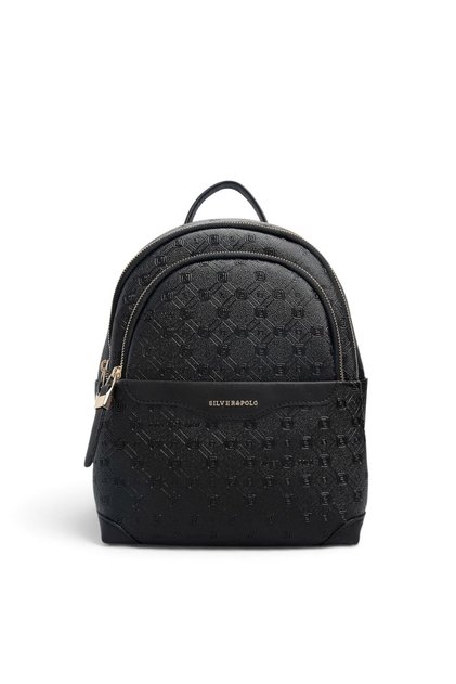 Negru - Rucsac de damă cu logo negru SP1265