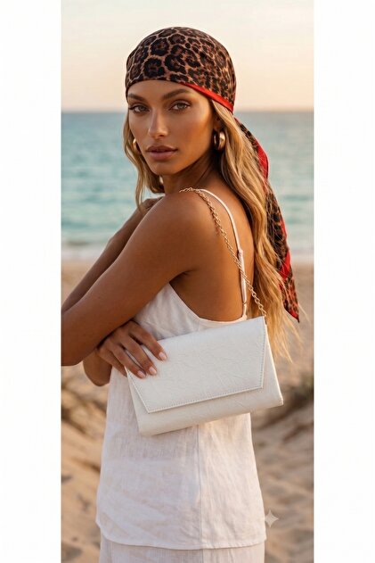Women's Hand and Shoulder Bag with Chain Strap – Stylish Portfolio Clutch