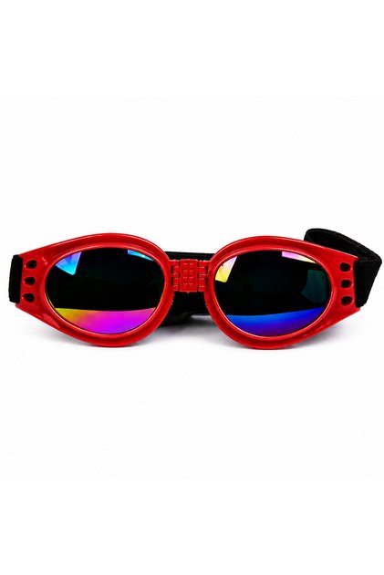 Anti-Wind Foldable and Adjustable Dog Sunglasses with Elastic Band 15 cm