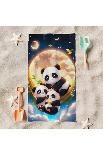 Pandas Beach Towel M23