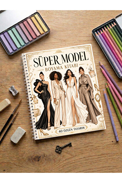 Süper Model Boyama Kitabı – 24x20 cm I 40 Görsel