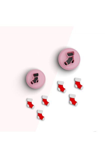 Christmas Stocking Mini Polymer Clay Mold, Earring Molds, Candy Molds, Ceramic Mold, No:155