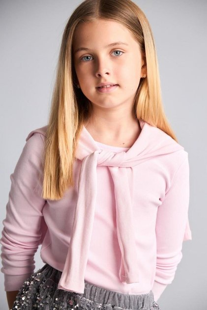 Slim Fit Basic Long Sleeve Tee Girl Child (26 Au)