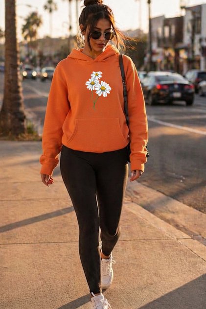 Unisex Φούτερ με κουκούλα Oversize με στάμπα MiniPapatya